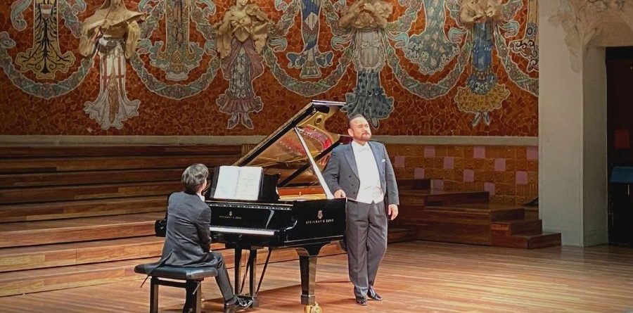 Ángel Rodríguez i Javier Camarena al Palau de la Música / Foto de Manel Haro.