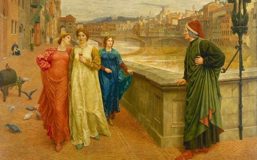 'Dante i Beatriu', Henry Holiday, 1884.