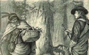 Tituba en una il·lustració de John W. Ehninger (1902).