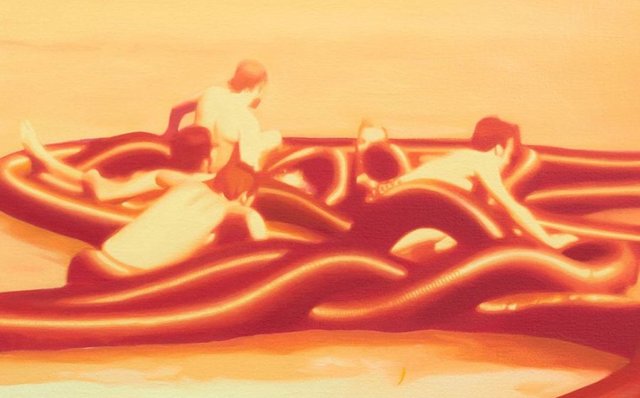 Federico García Trujillo. Vaccuflex 3, 2020. Oli sobre tela, 33 x 44 cm.