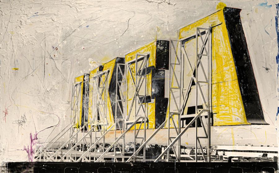 Marc Ávila Català. S:T, 2024. Fotografía química intervenida, 120 x 195 cm