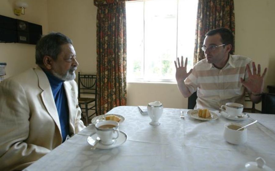 V. S. Naipaul amb Xavi Ayén
